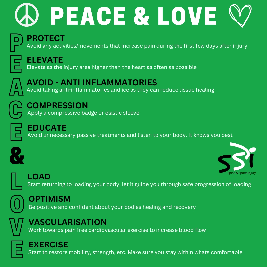 PEACE & LOVE Injury Management - Spine & Sports Injury